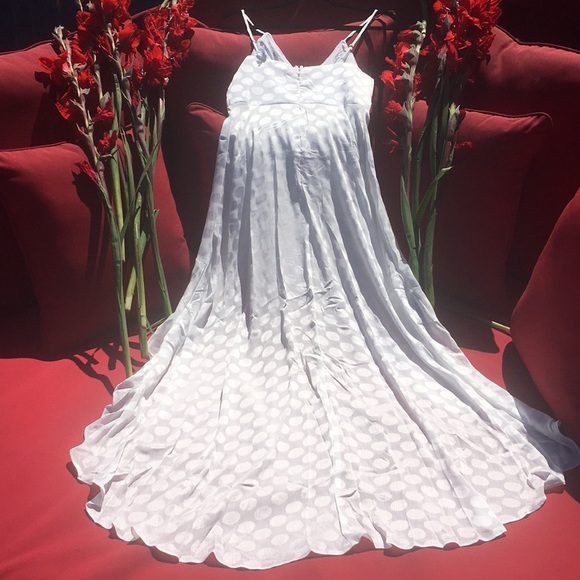 Maxi Dress Pearl Polka Dot Glam Dress Size Small - Picture 5 of 6
